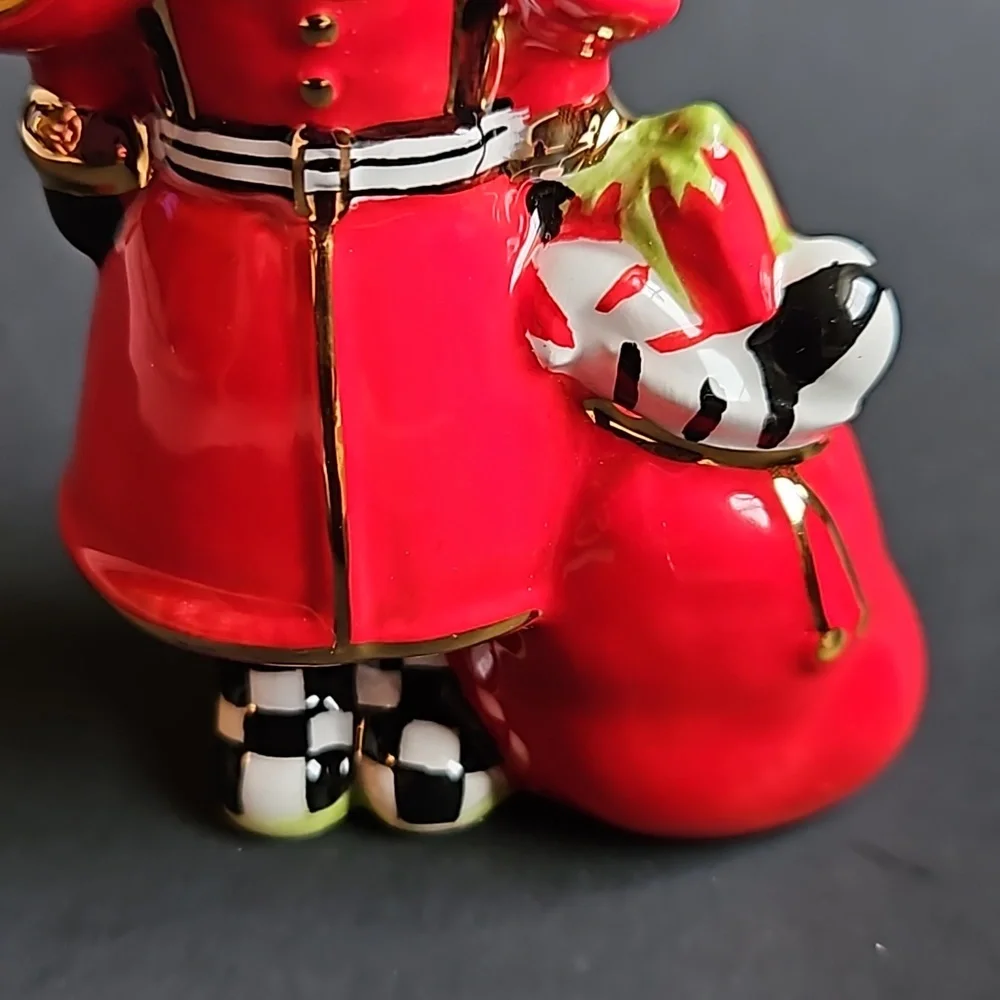 Mackenzie Childs Santa Salt and Pepper Shakers - Picture 6 of 9